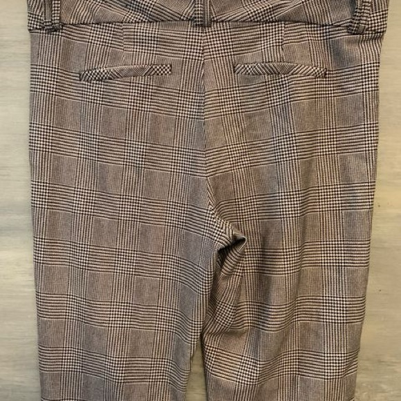 Torrid Black White Glen Plaid Luxe Ponte Trouser Pants 22T Like New - Picture 7 of 9